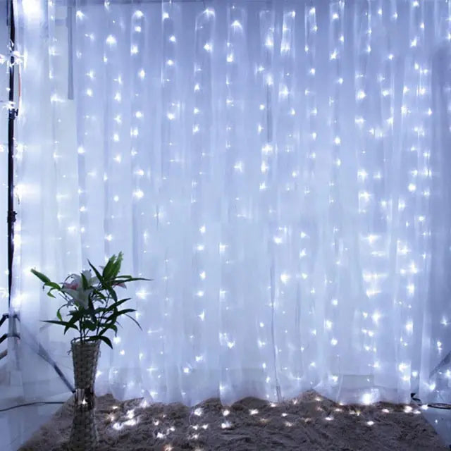 Christmas Curtain Lights - TranquilLexe